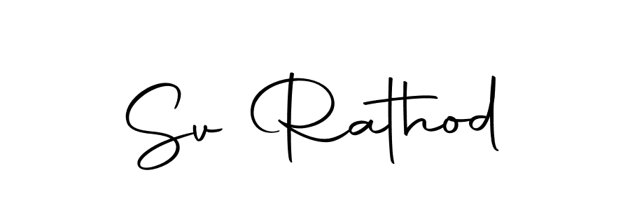 Design your own signature with our free online signature maker. With this signature software, you can create a handwritten (Autography-DOLnW) signature for name Sv Rathod. Sv Rathod signature style 10 images and pictures png