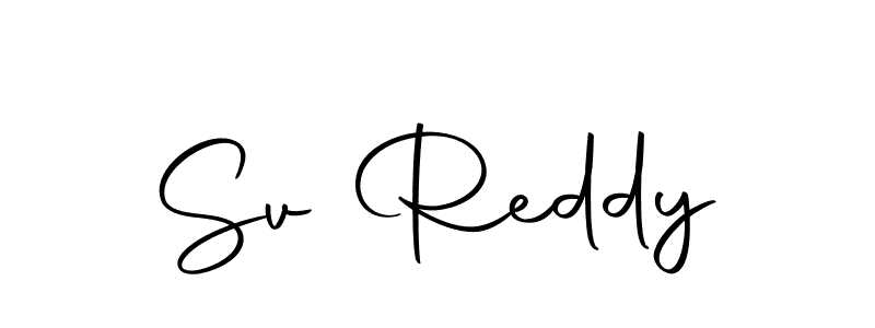 How to make Sv Reddy signature? Autography-DOLnW is a professional autograph style. Create handwritten signature for Sv Reddy name. Sv Reddy signature style 10 images and pictures png