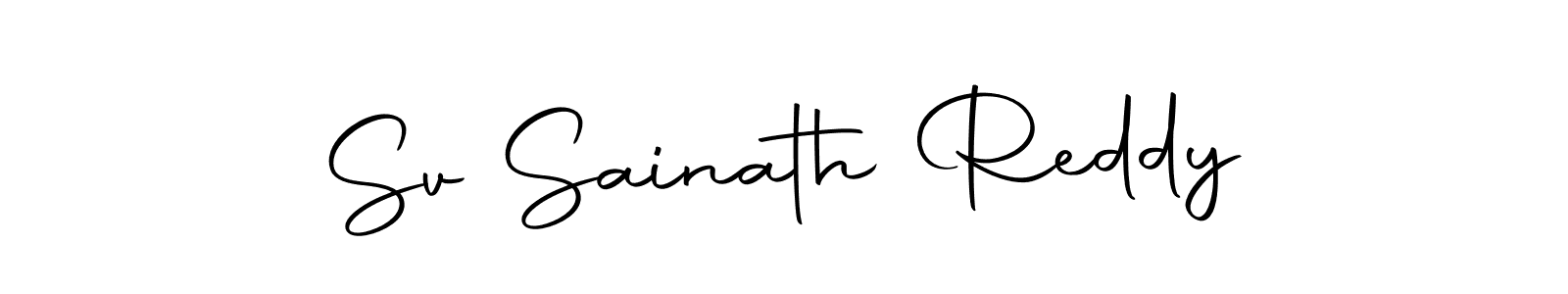 Also we have Sv Sainath Reddy name is the best signature style. Create professional handwritten signature collection using Autography-DOLnW autograph style. Sv Sainath Reddy signature style 10 images and pictures png