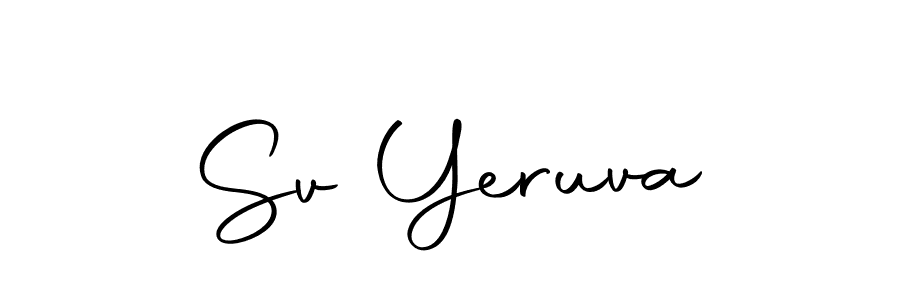 Use a signature maker to create a handwritten signature online. With this signature software, you can design (Autography-DOLnW) your own signature for name Sv Yeruva. Sv Yeruva signature style 10 images and pictures png