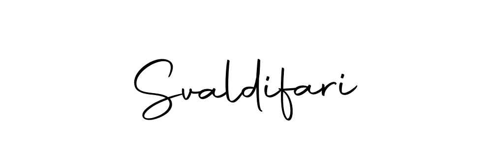 You should practise on your own different ways (Autography-DOLnW) to write your name (Svaldifari) in signature. don't let someone else do it for you. Svaldifari signature style 10 images and pictures png