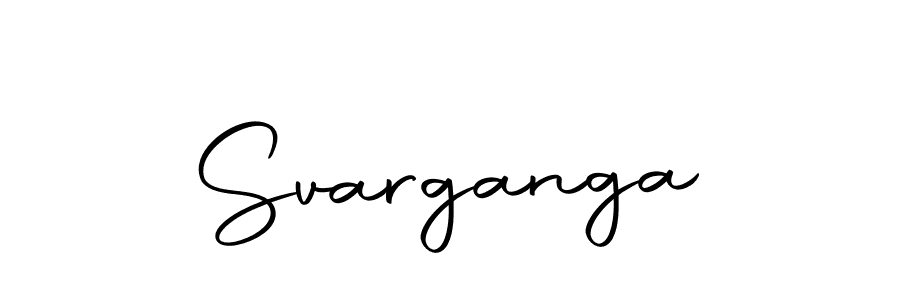 Make a beautiful signature design for name Svarganga. With this signature (Autography-DOLnW) style, you can create a handwritten signature for free. Svarganga signature style 10 images and pictures png