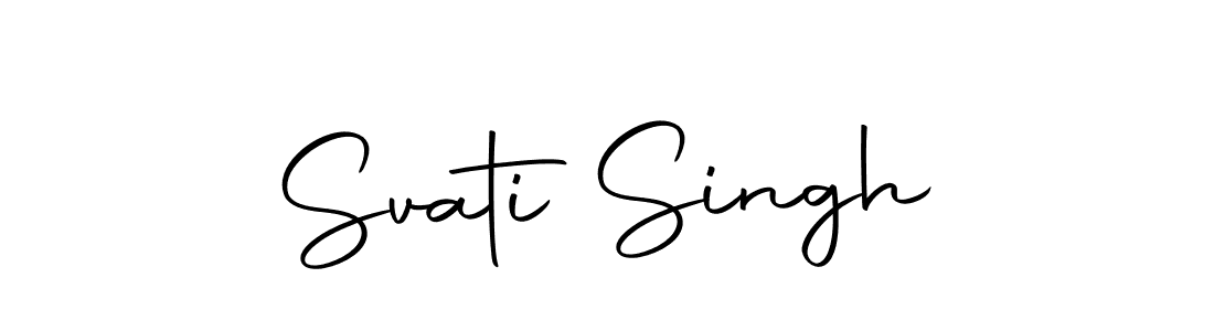 Make a beautiful signature design for name Svati Singh. With this signature (Autography-DOLnW) style, you can create a handwritten signature for free. Svati Singh signature style 10 images and pictures png