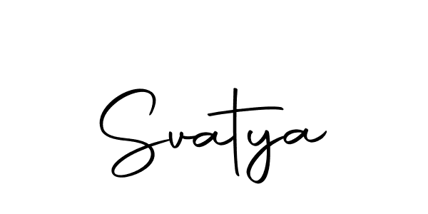 How to make Svatya signature? Autography-DOLnW is a professional autograph style. Create handwritten signature for Svatya name. Svatya signature style 10 images and pictures png
