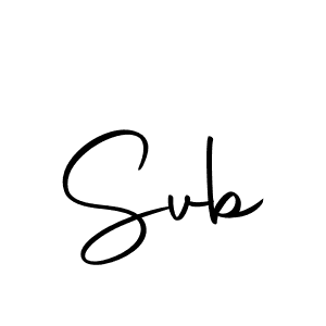 Use a signature maker to create a handwritten signature online. With this signature software, you can design (Autography-DOLnW) your own signature for name Svb. Svb signature style 10 images and pictures png