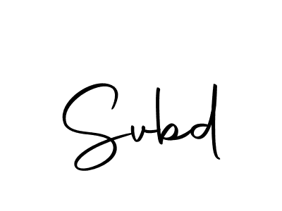 You should practise on your own different ways (Autography-DOLnW) to write your name (Svbd) in signature. don't let someone else do it for you. Svbd signature style 10 images and pictures png