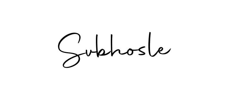 Make a beautiful signature design for name Svbhosle. With this signature (Autography-DOLnW) style, you can create a handwritten signature for free. Svbhosle signature style 10 images and pictures png