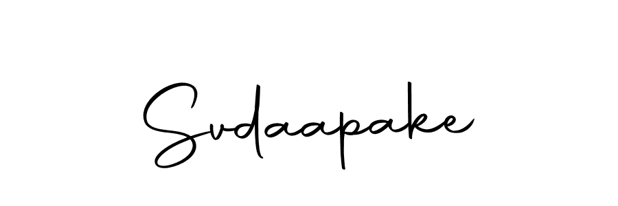 You should practise on your own different ways (Autography-DOLnW) to write your name (Svdaapake) in signature. don't let someone else do it for you. Svdaapake signature style 10 images and pictures png