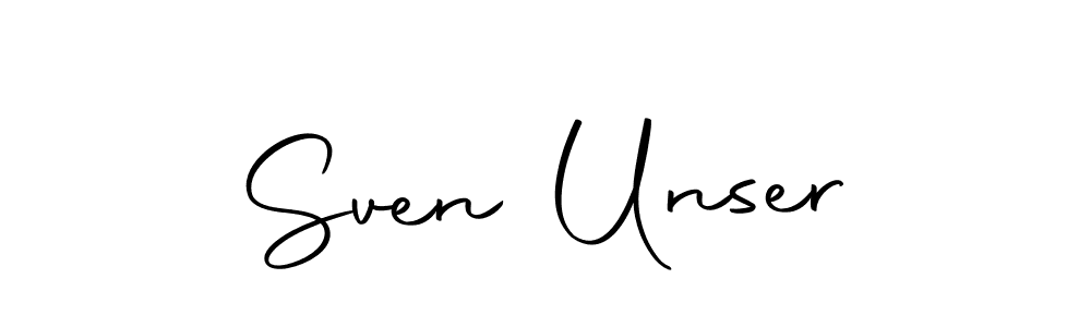 Design your own signature with our free online signature maker. With this signature software, you can create a handwritten (Autography-DOLnW) signature for name Sven Unser. Sven Unser signature style 10 images and pictures png