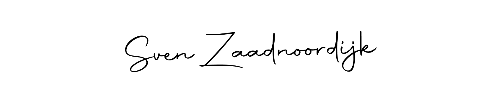 Create a beautiful signature design for name Sven Zaadnoordijk. With this signature (Autography-DOLnW) fonts, you can make a handwritten signature for free. Sven Zaadnoordijk signature style 10 images and pictures png