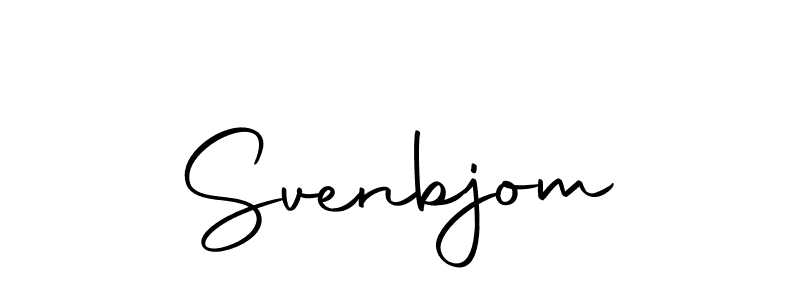 Make a beautiful signature design for name Svenbjom. With this signature (Autography-DOLnW) style, you can create a handwritten signature for free. Svenbjom signature style 10 images and pictures png