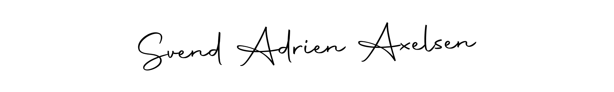 The best way (Autography-DOLnW) to make a short signature is to pick only two or three words in your name. The name Svend Adrien Axelsen include a total of six letters. For converting this name. Svend Adrien Axelsen signature style 10 images and pictures png
