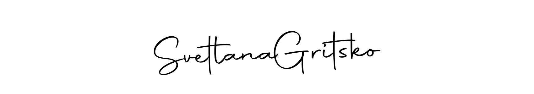 Create a beautiful signature design for name Svetlana  Gritsko. With this signature (Autography-DOLnW) fonts, you can make a handwritten signature for free. Svetlana  Gritsko signature style 10 images and pictures png