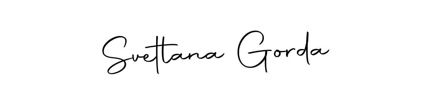 Also we have Svetlana Gorda name is the best signature style. Create professional handwritten signature collection using Autography-DOLnW autograph style. Svetlana Gorda signature style 10 images and pictures png