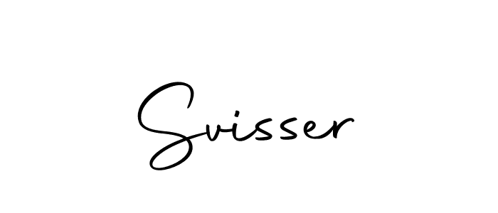 Use a signature maker to create a handwritten signature online. With this signature software, you can design (Autography-DOLnW) your own signature for name Svisser. Svisser signature style 10 images and pictures png