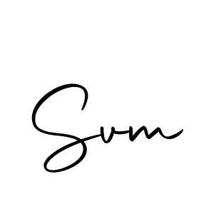 Use a signature maker to create a handwritten signature online. With this signature software, you can design (Autography-DOLnW) your own signature for name Svm. Svm signature style 10 images and pictures png