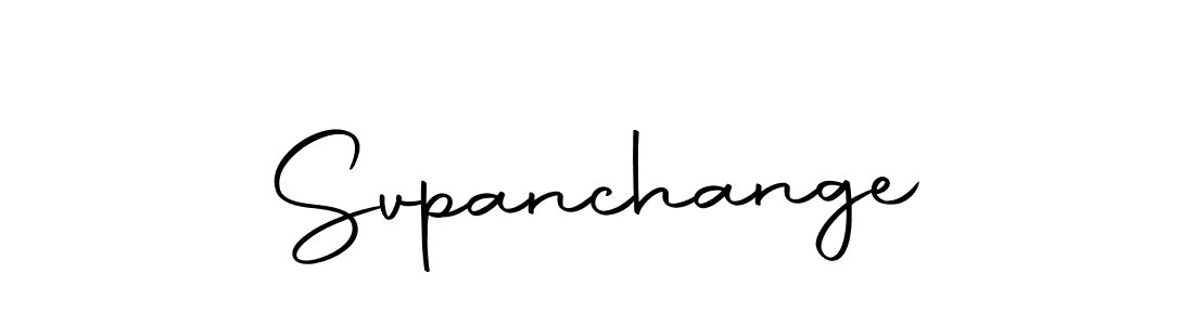 Design your own signature with our free online signature maker. With this signature software, you can create a handwritten (Autography-DOLnW) signature for name Svpanchange. Svpanchange signature style 10 images and pictures png