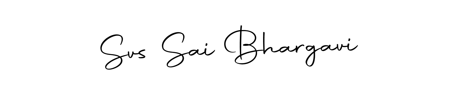 Make a beautiful signature design for name Svs Sai Bhargavi. Use this online signature maker to create a handwritten signature for free. Svs Sai Bhargavi signature style 10 images and pictures png
