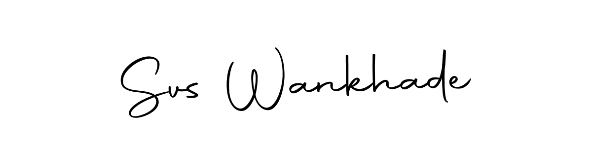 if you are searching for the best signature style for your name Svs Wankhade. so please give up your signature search. here we have designed multiple signature styles  using Autography-DOLnW. Svs Wankhade signature style 10 images and pictures png