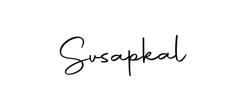 Similarly Autography-DOLnW is the best handwritten signature design. Signature creator online .You can use it as an online autograph creator for name Svsapkal. Svsapkal signature style 10 images and pictures png