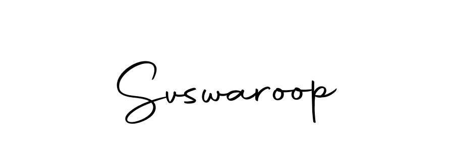 Make a beautiful signature design for name Svswaroop. With this signature (Autography-DOLnW) style, you can create a handwritten signature for free. Svswaroop signature style 10 images and pictures png