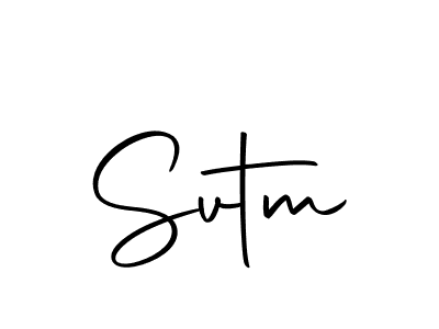 Design your own signature with our free online signature maker. With this signature software, you can create a handwritten (Autography-DOLnW) signature for name Svtm. Svtm signature style 10 images and pictures png