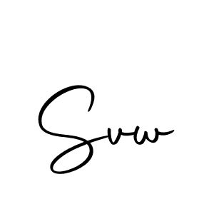 How to make Svw signature? Autography-DOLnW is a professional autograph style. Create handwritten signature for Svw name. Svw signature style 10 images and pictures png