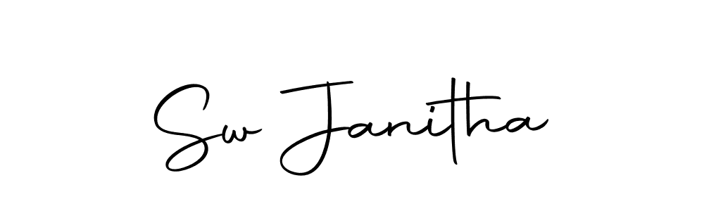 You should practise on your own different ways (Autography-DOLnW) to write your name (Sw Janitha) in signature. don't let someone else do it for you. Sw Janitha signature style 10 images and pictures png