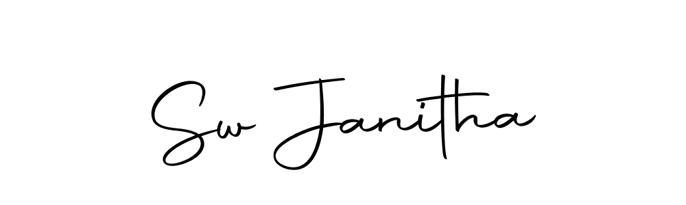 You should practise on your own different ways (Autography-DOLnW) to write your name (Sw Janitha) in signature. don't let someone else do it for you. Sw Janitha signature style 10 images and pictures png