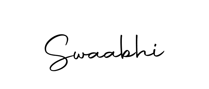 Swaabhi stylish signature style. Best Handwritten Sign (Autography-DOLnW) for my name. Handwritten Signature Collection Ideas for my name Swaabhi. Swaabhi signature style 10 images and pictures png