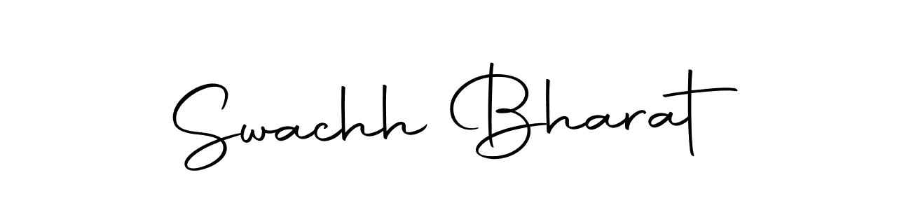 How to make Swachh Bharat name signature. Use Autography-DOLnW style for creating short signs online. This is the latest handwritten sign. Swachh Bharat signature style 10 images and pictures png