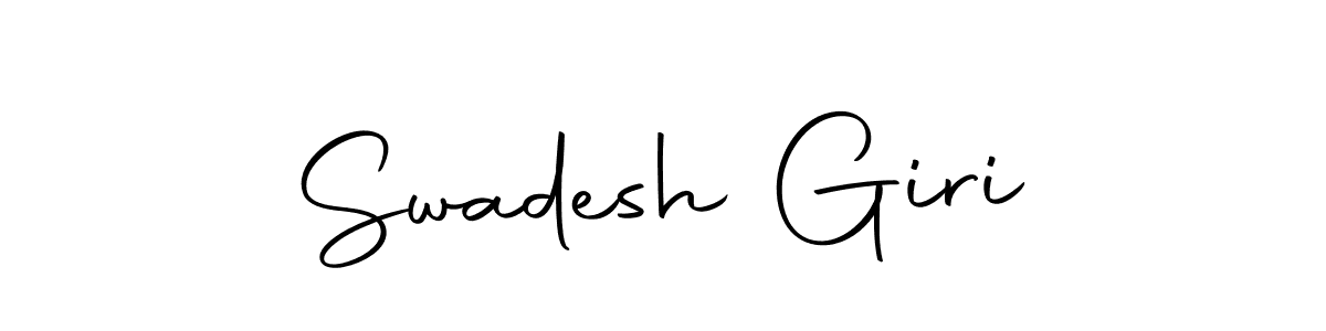 Create a beautiful signature design for name Swadesh Giri. With this signature (Autography-DOLnW) fonts, you can make a handwritten signature for free. Swadesh Giri signature style 10 images and pictures png