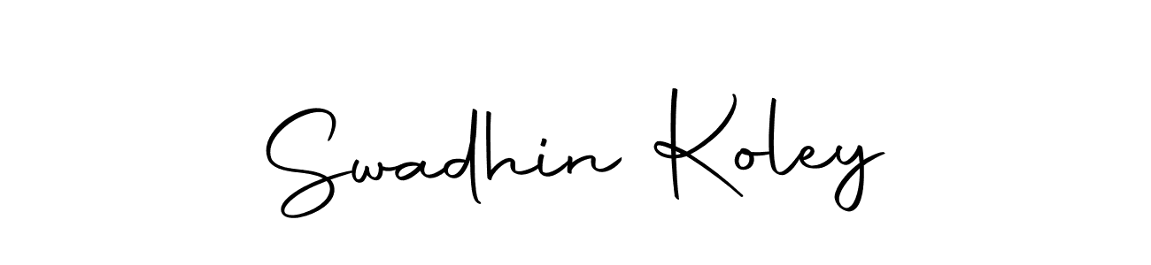 Make a beautiful signature design for name Swadhin Koley. Use this online signature maker to create a handwritten signature for free. Swadhin Koley signature style 10 images and pictures png