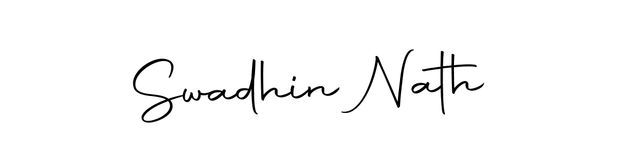 if you are searching for the best signature style for your name Swadhin Nath. so please give up your signature search. here we have designed multiple signature styles  using Autography-DOLnW. Swadhin Nath signature style 10 images and pictures png