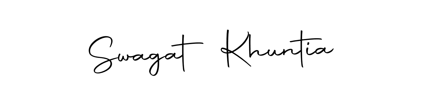 This is the best signature style for the Swagat Khuntia name. Also you like these signature font (Autography-DOLnW). Mix name signature. Swagat Khuntia signature style 10 images and pictures png