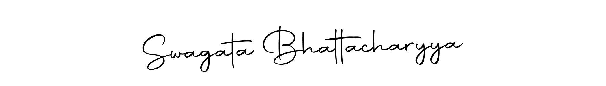 The best way (Autography-DOLnW) to make a short signature is to pick only two or three words in your name. The name Swagata Bhattacharyya include a total of six letters. For converting this name. Swagata Bhattacharyya signature style 10 images and pictures png