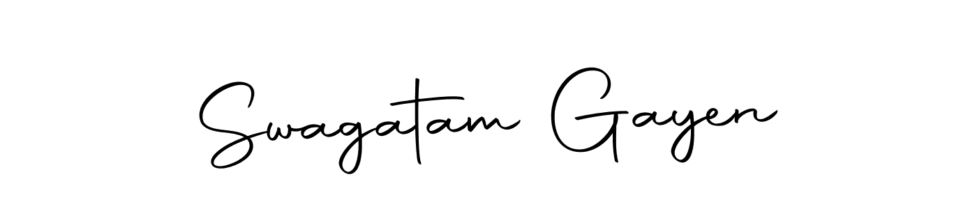 Use a signature maker to create a handwritten signature online. With this signature software, you can design (Autography-DOLnW) your own signature for name Swagatam Gayen. Swagatam Gayen signature style 10 images and pictures png