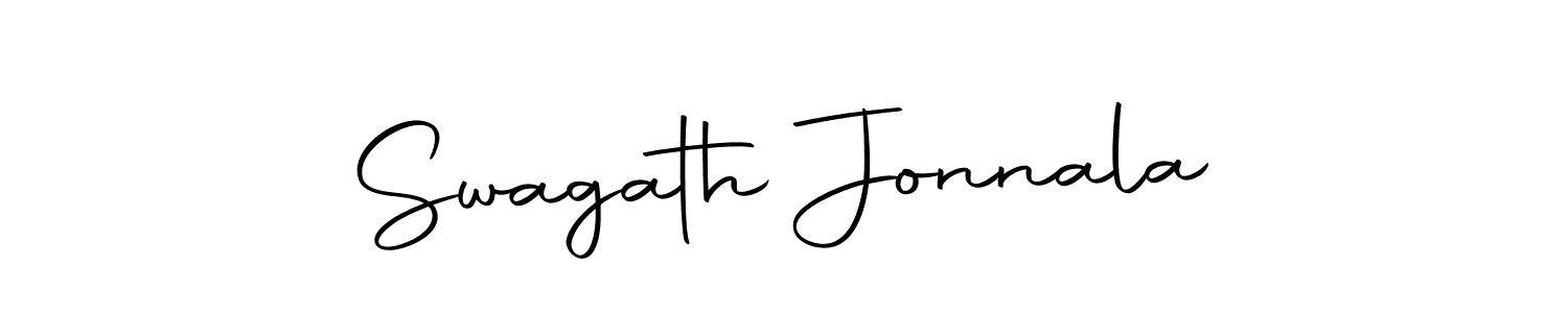 Make a beautiful signature design for name Swagath Jonnala. Use this online signature maker to create a handwritten signature for free. Swagath Jonnala signature style 10 images and pictures png