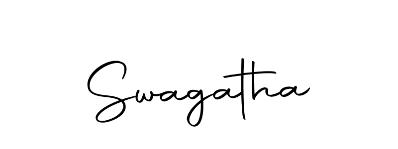 How to make Swagatha signature? Autography-DOLnW is a professional autograph style. Create handwritten signature for Swagatha name. Swagatha signature style 10 images and pictures png