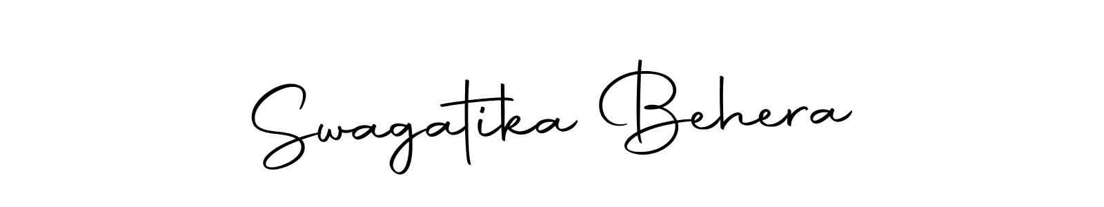 Create a beautiful signature design for name Swagatika Behera. With this signature (Autography-DOLnW) fonts, you can make a handwritten signature for free. Swagatika Behera signature style 10 images and pictures png