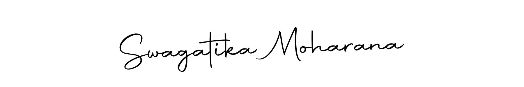 How to make Swagatika Moharana name signature. Use Autography-DOLnW style for creating short signs online. This is the latest handwritten sign. Swagatika Moharana signature style 10 images and pictures png