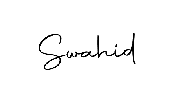 Make a beautiful signature design for name Swahid. Use this online signature maker to create a handwritten signature for free. Swahid signature style 10 images and pictures png