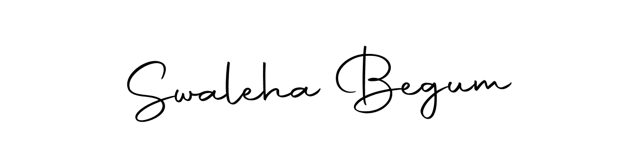 Make a beautiful signature design for name Swaleha Begum. Use this online signature maker to create a handwritten signature for free. Swaleha Begum signature style 10 images and pictures png