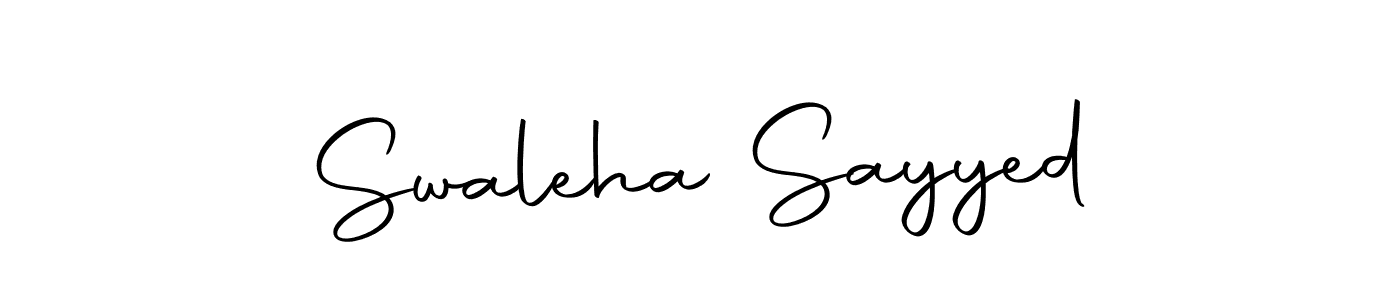 Here are the top 10 professional signature styles for the name Swaleha Sayyed. These are the best autograph styles you can use for your name. Swaleha Sayyed signature style 10 images and pictures png