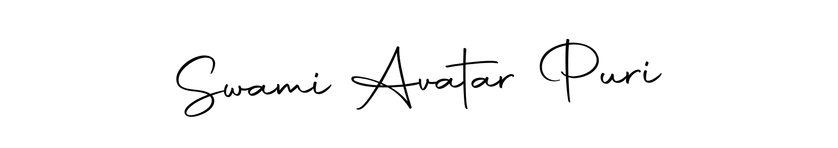 Create a beautiful signature design for name Swami Avatar Puri. With this signature (Autography-DOLnW) fonts, you can make a handwritten signature for free. Swami Avatar Puri signature style 10 images and pictures png