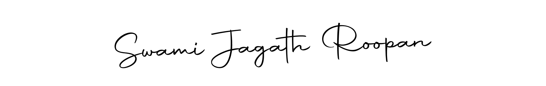 Make a beautiful signature design for name Swami Jagath Roopan. Use this online signature maker to create a handwritten signature for free. Swami Jagath Roopan signature style 10 images and pictures png
