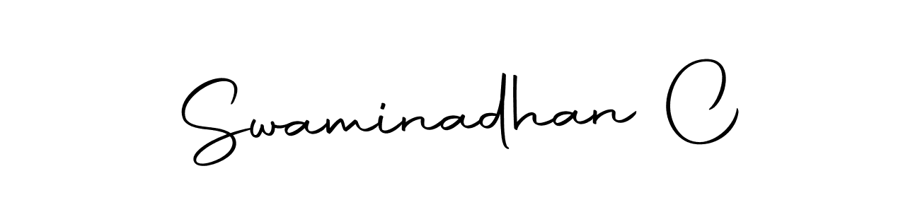 Also we have Swaminadhan C name is the best signature style. Create professional handwritten signature collection using Autography-DOLnW autograph style. Swaminadhan C signature style 10 images and pictures png