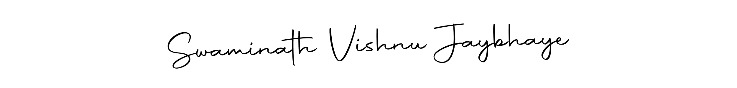 The best way (Autography-DOLnW) to make a short signature is to pick only two or three words in your name. The name Swaminath Vishnu Jaybhaye include a total of six letters. For converting this name. Swaminath Vishnu Jaybhaye signature style 10 images and pictures png