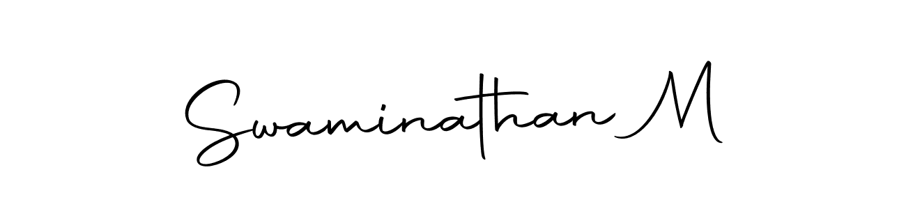 Swaminathan M stylish signature style. Best Handwritten Sign (Autography-DOLnW) for my name. Handwritten Signature Collection Ideas for my name Swaminathan M. Swaminathan M signature style 10 images and pictures png