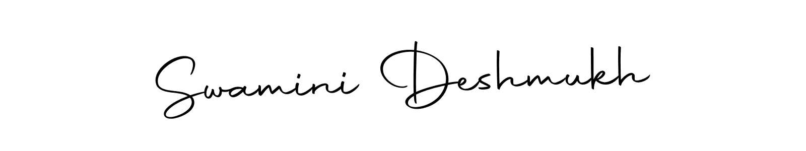 The best way (Autography-DOLnW) to make a short signature is to pick only two or three words in your name. The name Swamini Deshmukh include a total of six letters. For converting this name. Swamini Deshmukh signature style 10 images and pictures png